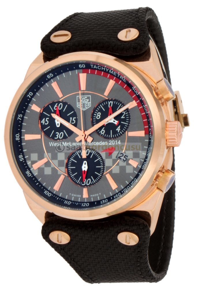Tag Heuer Mc Laren F1 Siyah Tekstil Yüzeyli Saat Kordonu