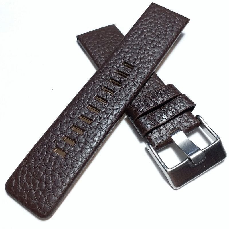 Diesel dz4387 Uyumlu Kahverenk Deri Saat Kordonu