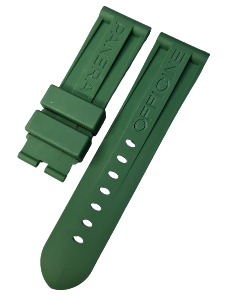 Panerai Submersible 24mm Yeşil Silikon Kordon
