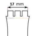 Swatch Uyumlu 17mm Silikon Beyaz Saat Kordonu BEYAZ