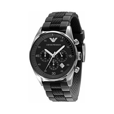 Emporio Armani AR5866 Siyah Silikon Kordon