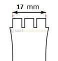 Swatch 17mm Gri Renk Silikon Saat Kordonu