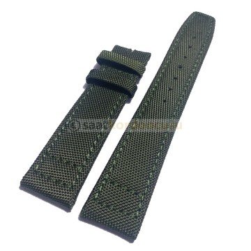 IWC 20mm yeşil tekstil saat kordonu