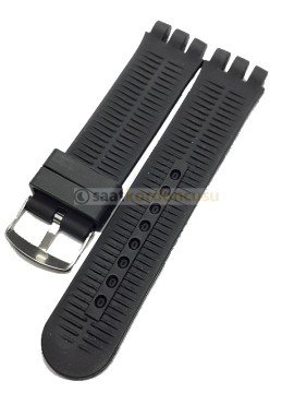 Swatch Scuba Model Uyumlu Siyah Silikon Saat Kordonu