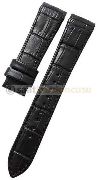 Seiko Premier 5d88 0ag0 Uyumlu Siyah Deri Saat Kordonu