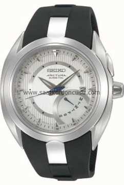 Seiko Arctura srn011P1 Siyah Silikon Saat Kordonu
