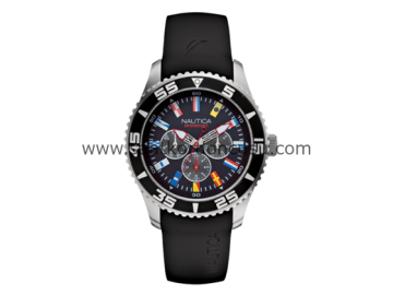 Nautica a12626 Uyumlu Siyah Silikon Saat Kordonu