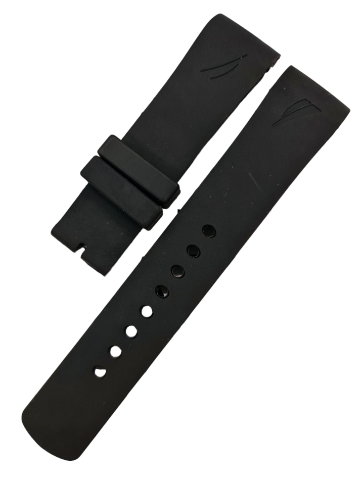 Nautica a12626 Uyumlu Siyah Silikon Saat Kordonu