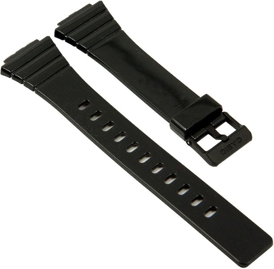 Casio w 215hH Orjinal Siyah Silikon Saat Kordonu