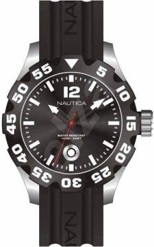 Nautica A15019g 22mm Siyah Silikon Kordon