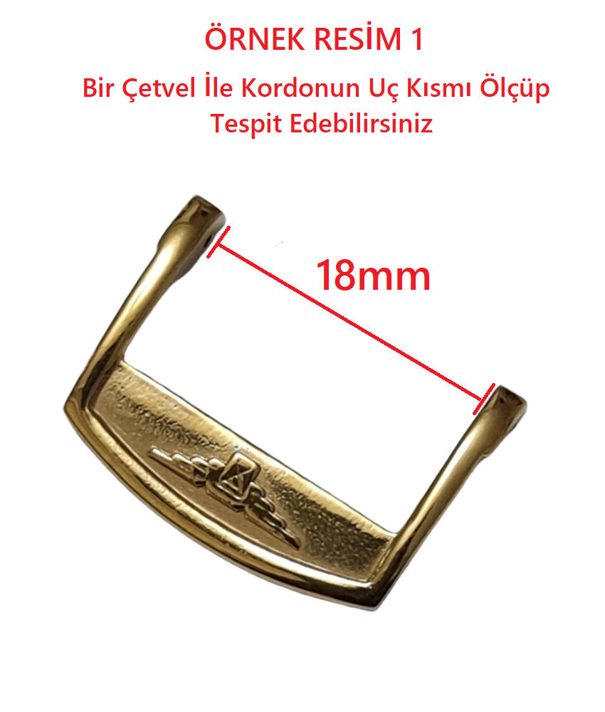 Longines 18mm Genişlikte Deri Kordon İçin Altın Renk Toka