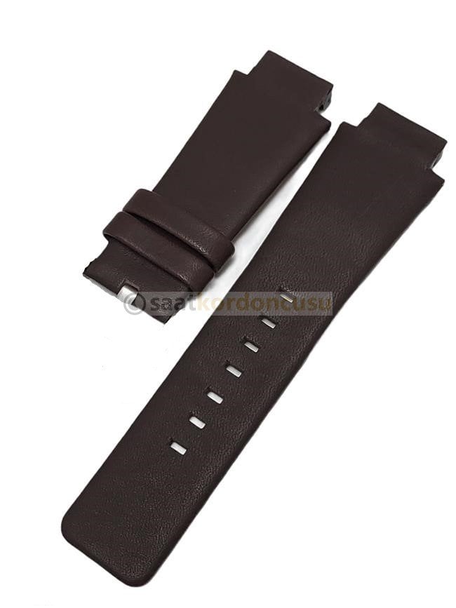 Diesel Dz1297 Uyumlu Kahverenk Deri Kordon