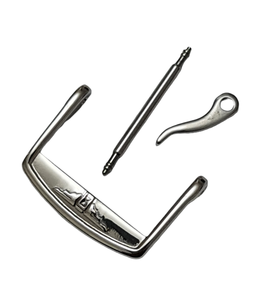 Longines 18mm Genişlikte Deri Kordon İçin Çelik Renk Toka