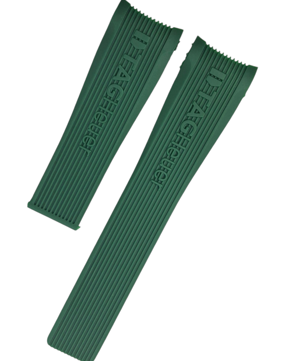 Tag Heuer Mercedes Yeşil Silikon Saat Kordonu