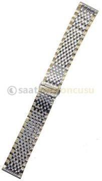 Longines Uyumlu 20mm Çift Renk Metal Saat Kordonu