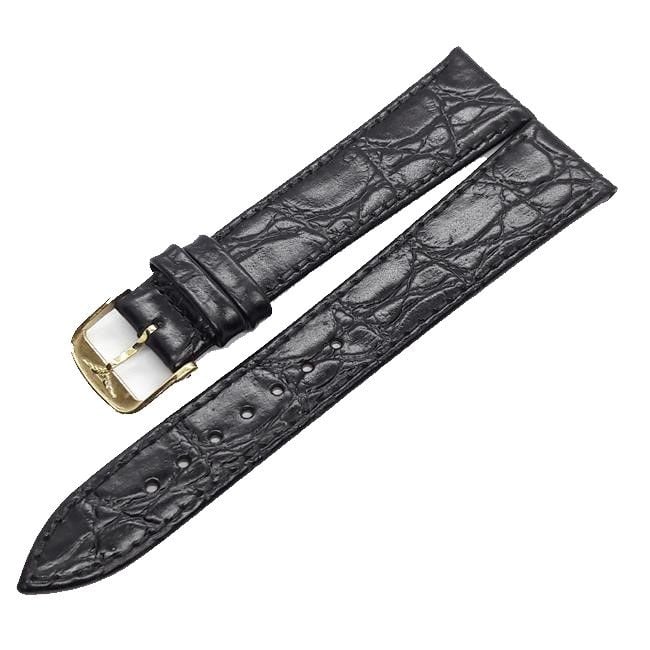 Longines Uyumlu 20mm Siyah Deri Saat Kordonu