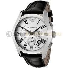 Emporio Armani AR0669 Uyumlu Siyah Deri Saat Kordonu