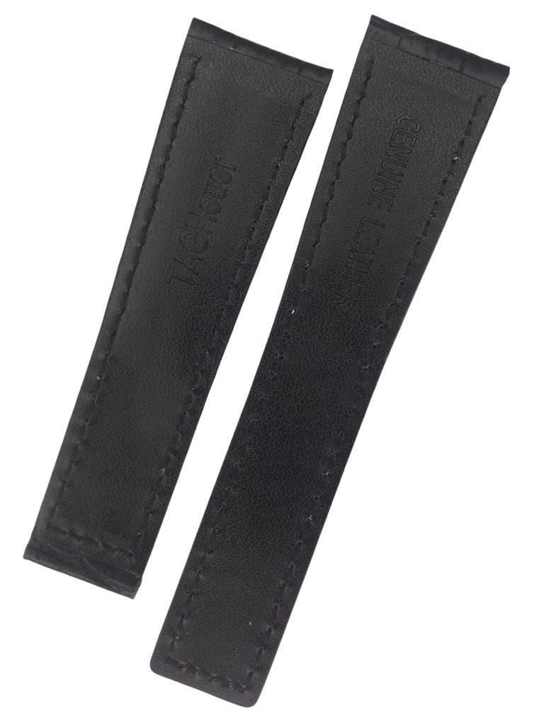 Tag Heuer Cal 17 Beyaz Dikişli 22x18mm Deri Saat Kordonu