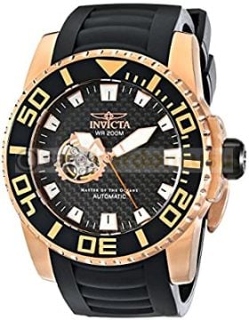 invicta 14684 Pro Diver Uyumlu Siyah Silikon Kordon