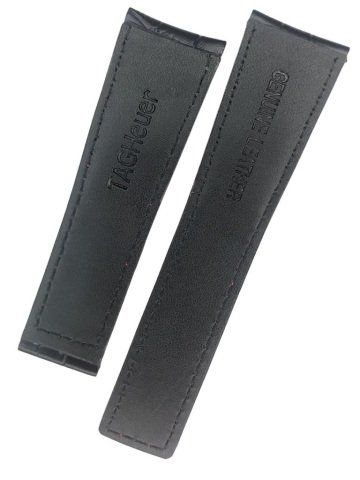 Tag Heuer Cal 17 Kırmızı Dikişli 22x18mm Deri Saat Kordonu