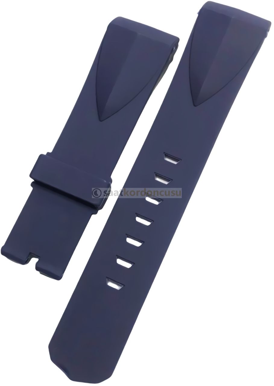 Corum 22mm Admiral Cup Lacivert Silikon Kayış Kordon