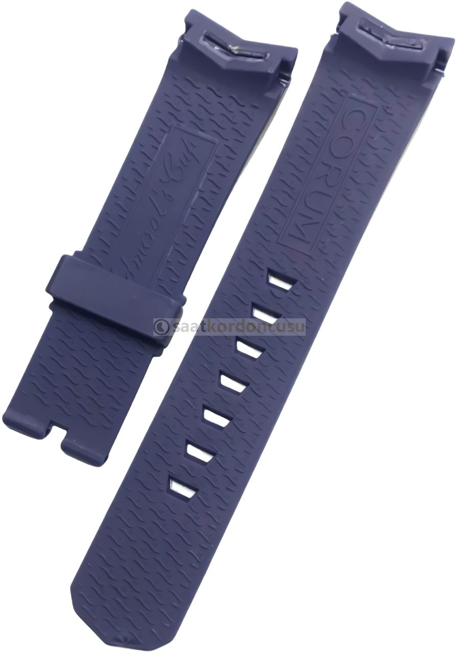 Corum 22mm Admiral Cup Lacivert Silikon Kayış Kordon