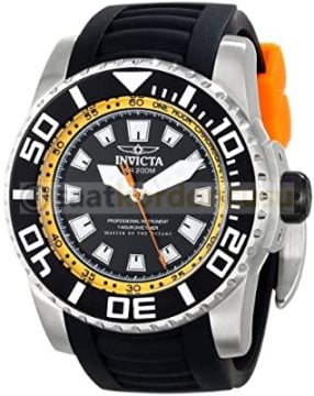 invicta 14659 Pro Diver Uyumlu Siyah Silikon Kordon