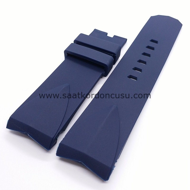 Corum 24mm Admiral Cup Lacivert Silikon Kayış Kordon