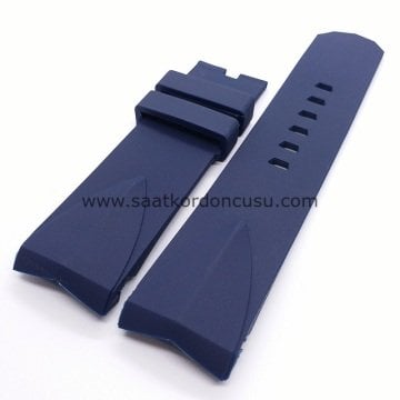 Corum 24mm Admiral Cup Lacivert Silikon Kayış Kordon