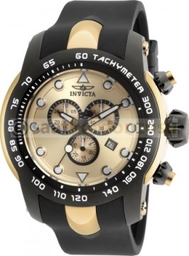 invicta 17811 Pro Diver Uyumlu Siyah Silikon Kordon