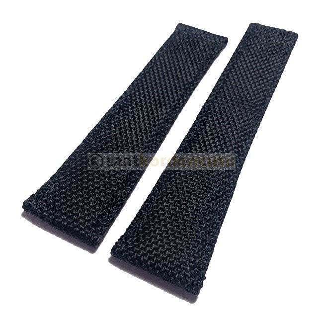 Tag Heuer BMW Power Uyumlu Siyah Dikişli Siyah Saat Kordonu