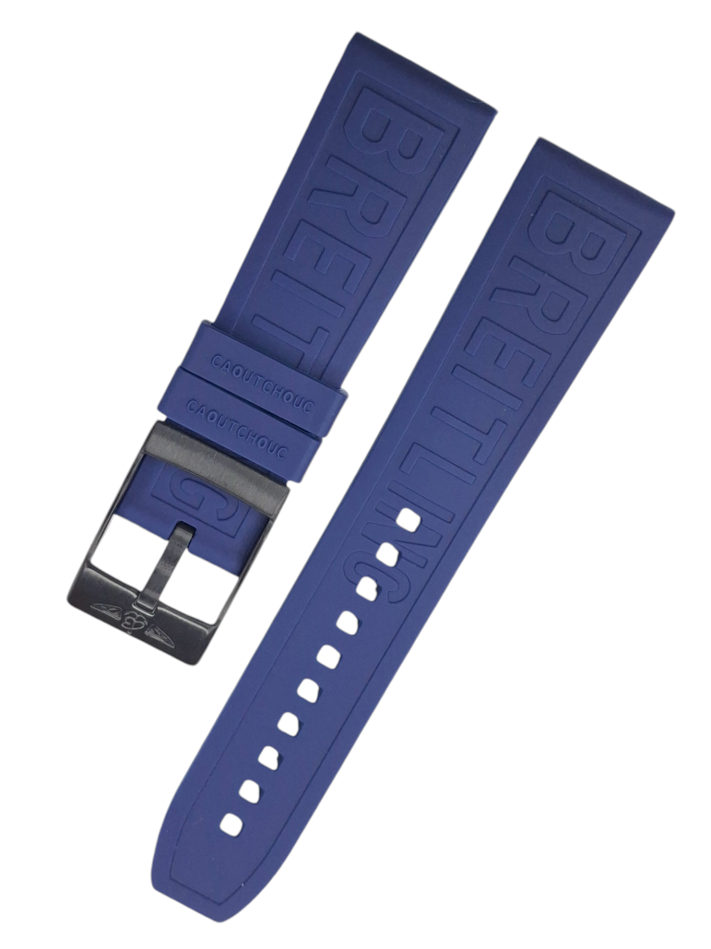 Breitling Modeli 22mm Lacivert Renk Silikon Saat Kordonu