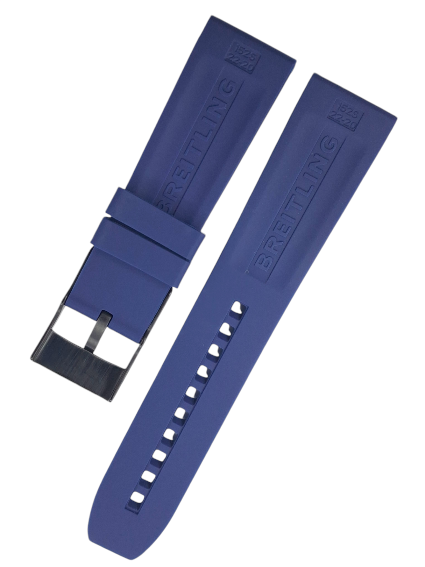 Breitling Modeli 22mm Lacivert Renk Silikon Saat Kordonu