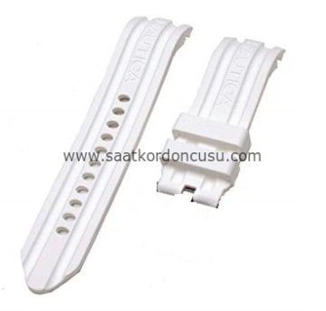 Nautica A14608g 22mm Beyaz Silikon Kordon