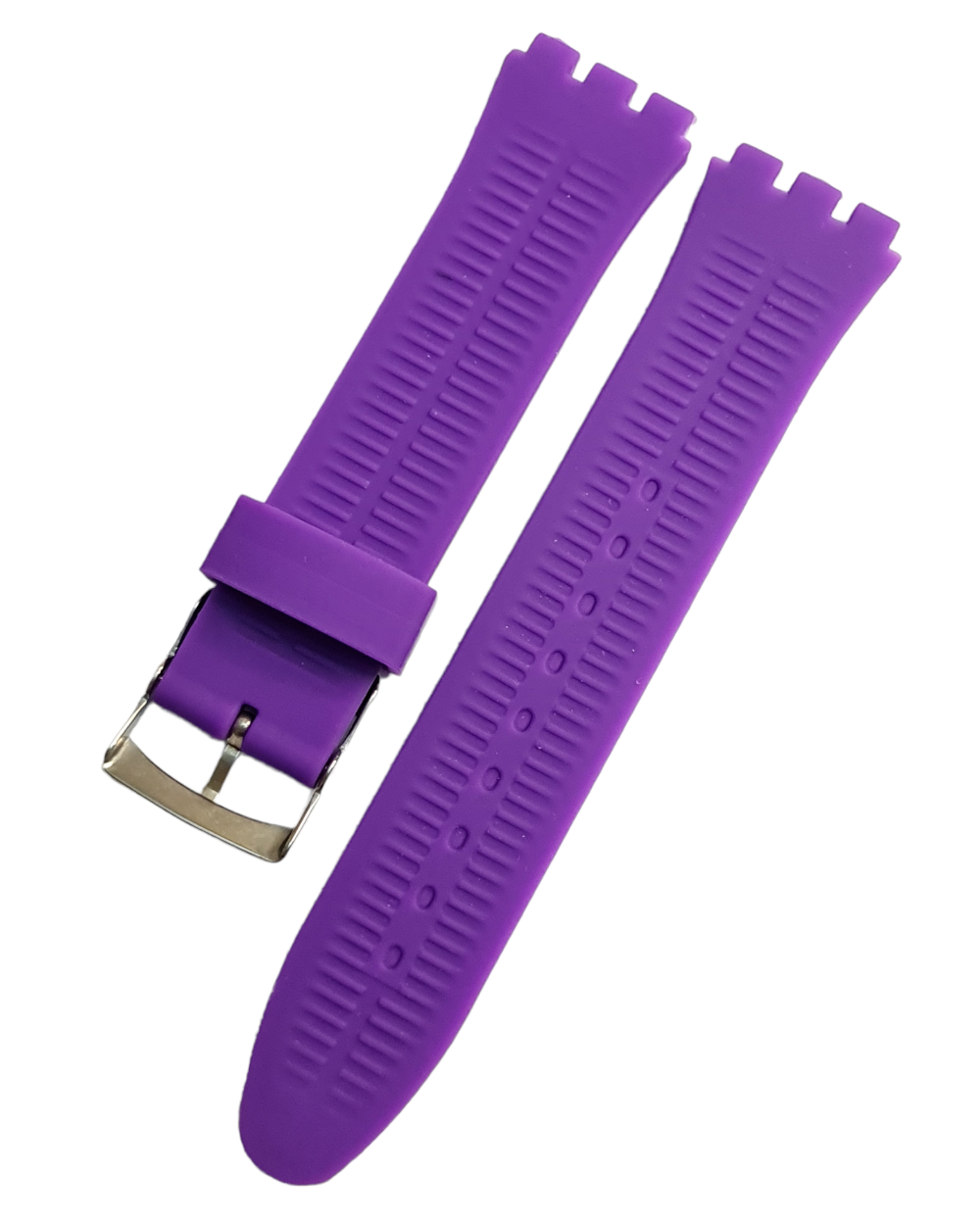 Swatch Uyumlu 19mm Mor Renk Silikon Saat Kordonu