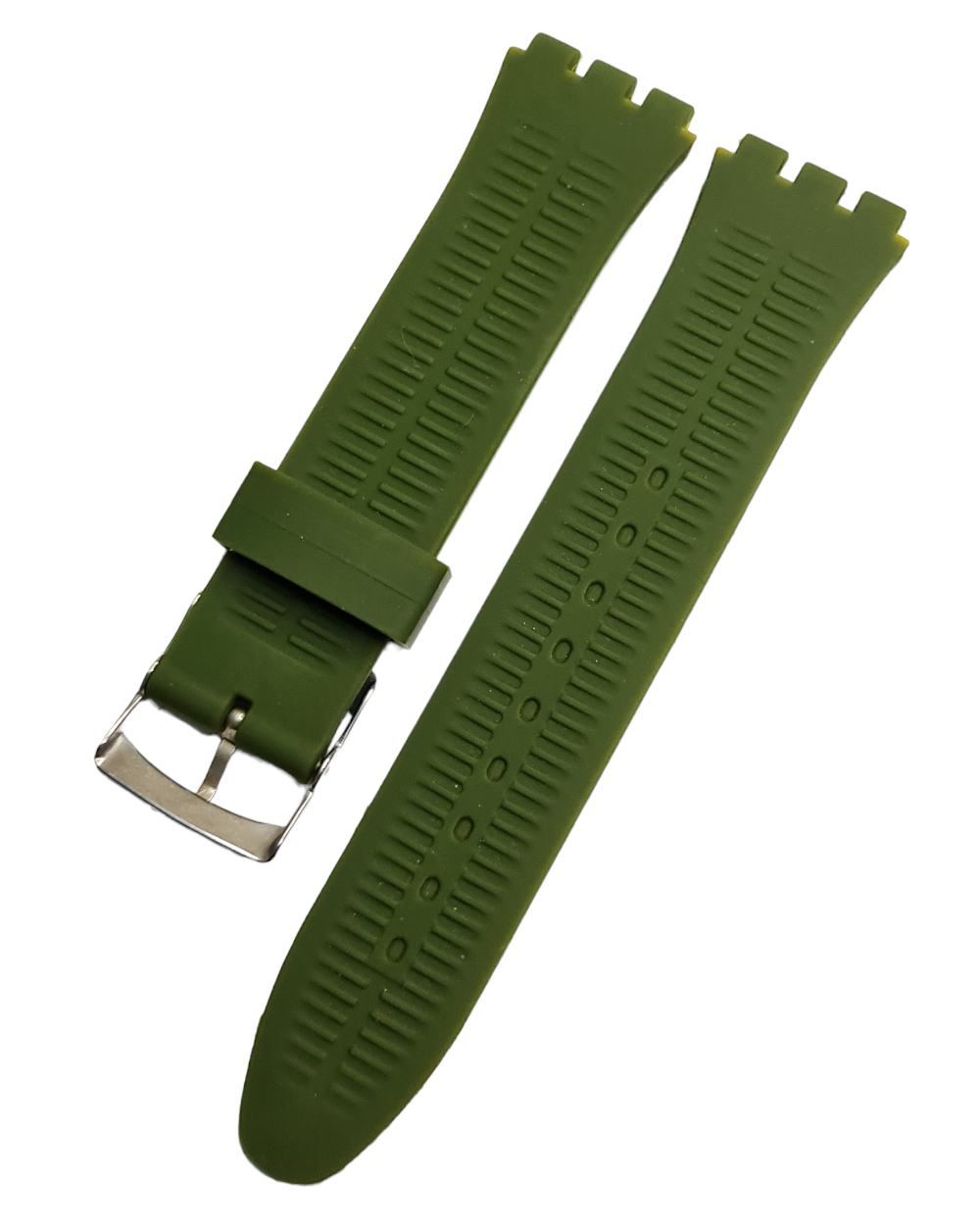 Swatch Uyumlu 19mm Yeşil Renk Silikon Saat Kordonu