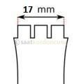 Swatch Uyumlu 17mm Turuncu Silikon Saat Kordonu