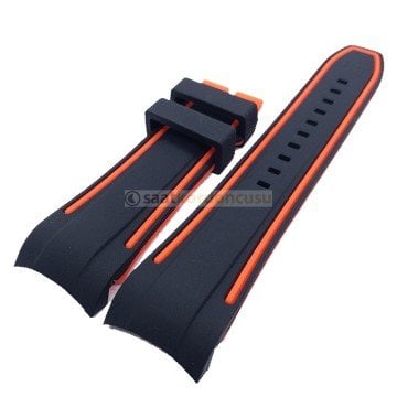 invicta 25476 Pro Diver Uyumlu Siyah Silikon Kordon