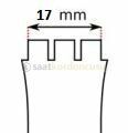 Swatch Uyumlu 17mm Mor Renk Silikon Saat Kordonu