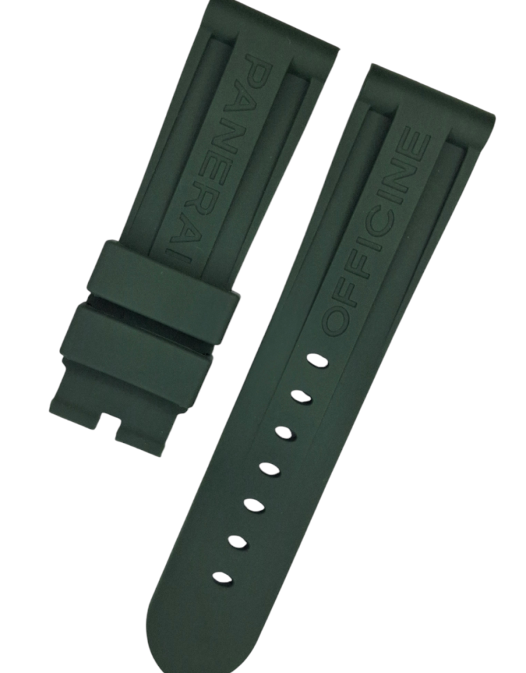 Panerai Submersible 24mm Silikon Saat Kordonu YEŞİL