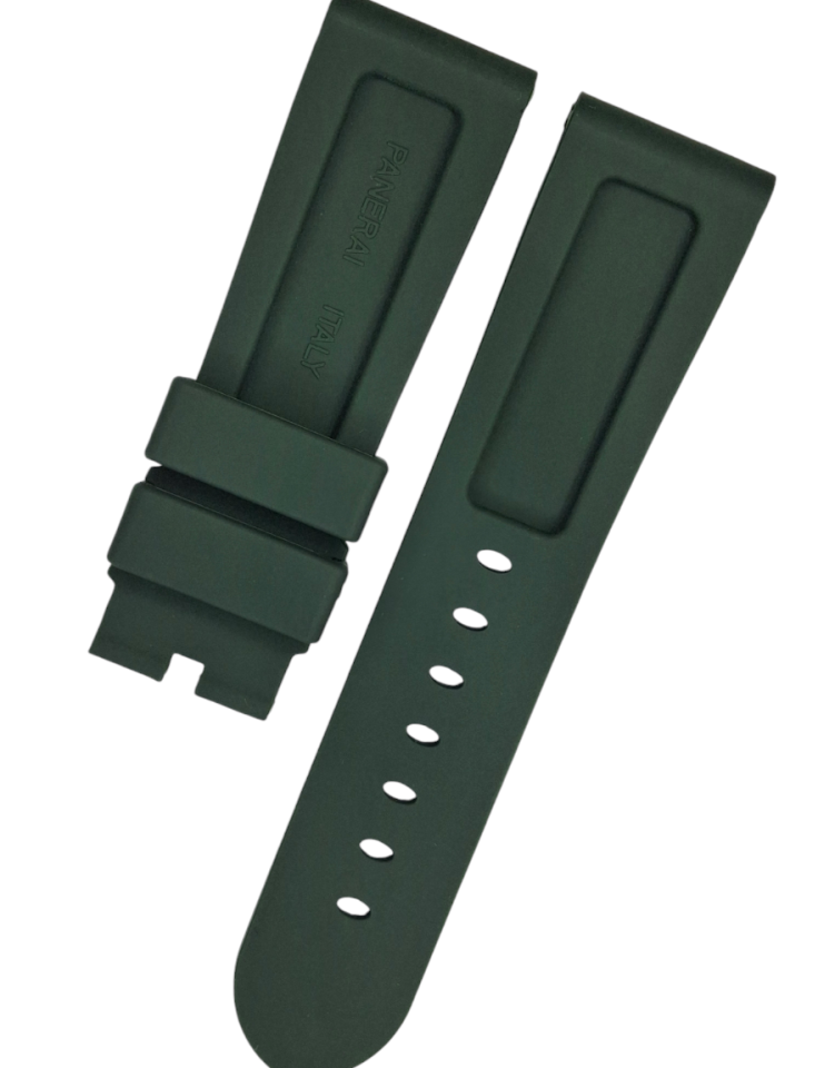Panerai Submersible 24mm Silikon Saat Kordonu YEŞİL
