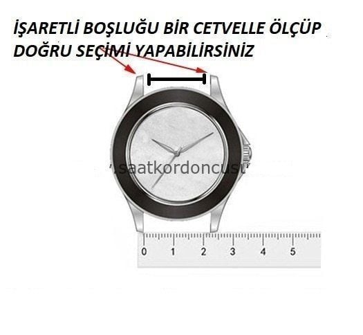 Breitling Modeli 22mm Turuncu Renk Silikon Saat Kordonu