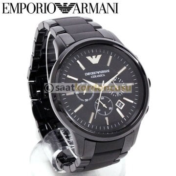 Emporio Armani AR1452 Uyumlu Siyah Seramik Kordon