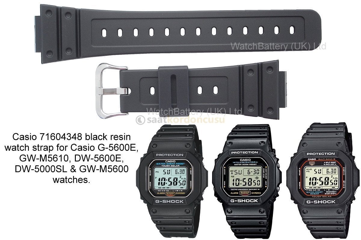 Casio dw5600 Orjinal Siyah Silikon Kordon