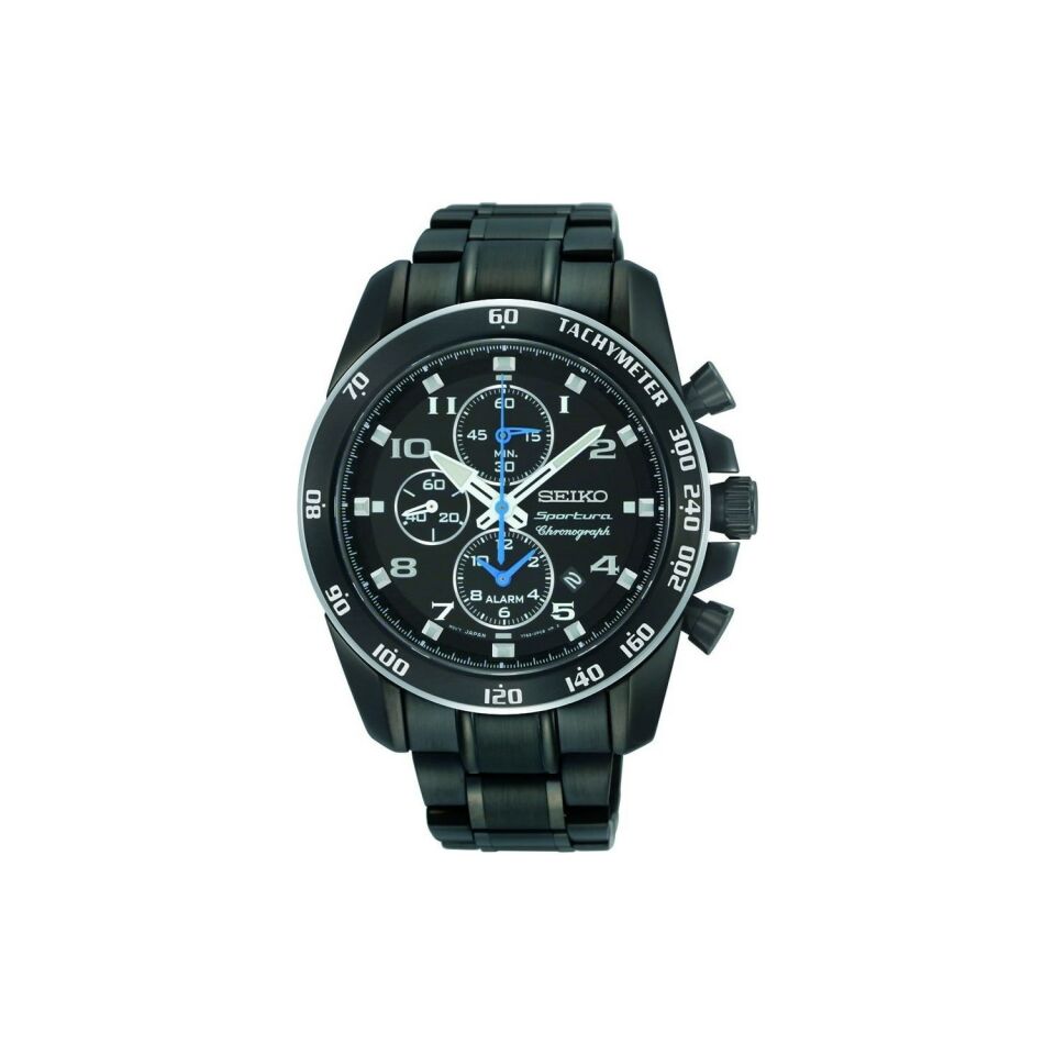 Seiko Snae77p1 Sportura Siyah Deri Saat Kordonu
