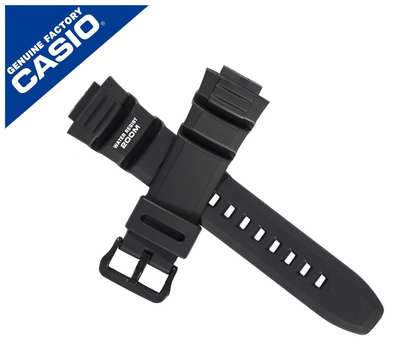 Casio AE2000 Orjinal Siyah Silikon Saat Kordonu