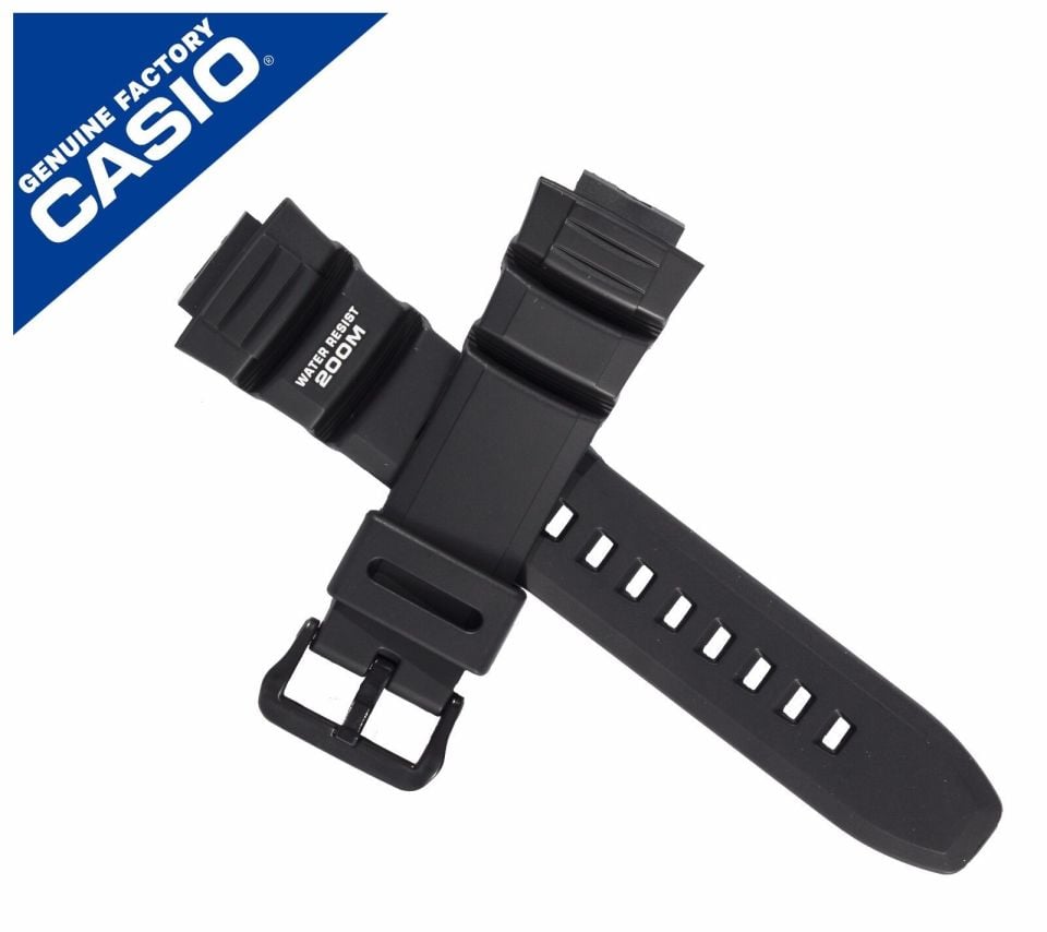 Casio AE2000 Orjinal Siyah Silikon Saat Kordonu