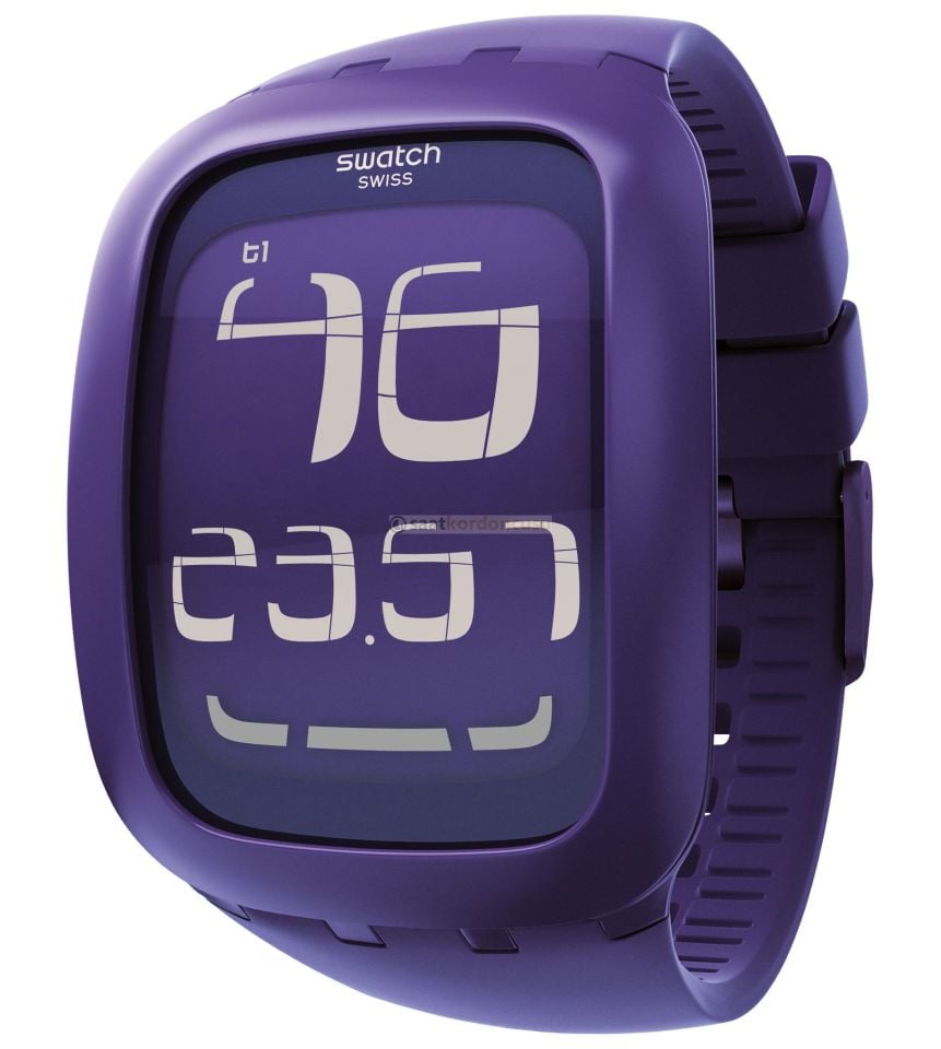 Swatch Touch Surp100 Purple Silikon Saat Kordonu