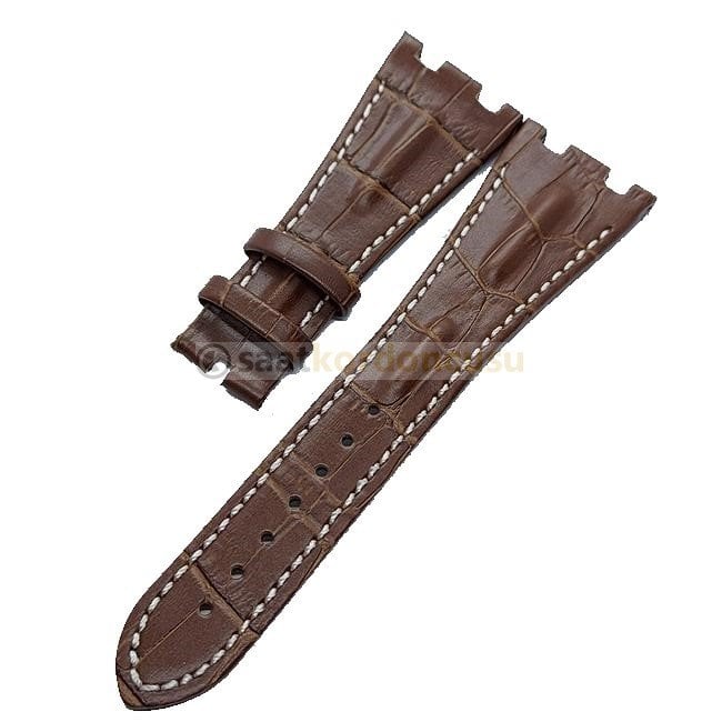 Audemars piguet royal oak 28x18mm kahve deri saat Kordonu