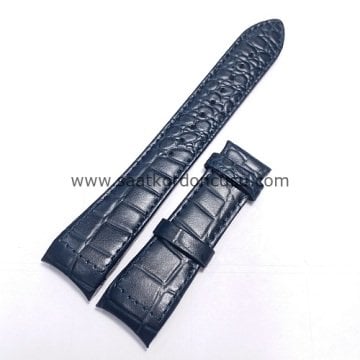 seiko premier 21 mm deri kordon LACİVERT